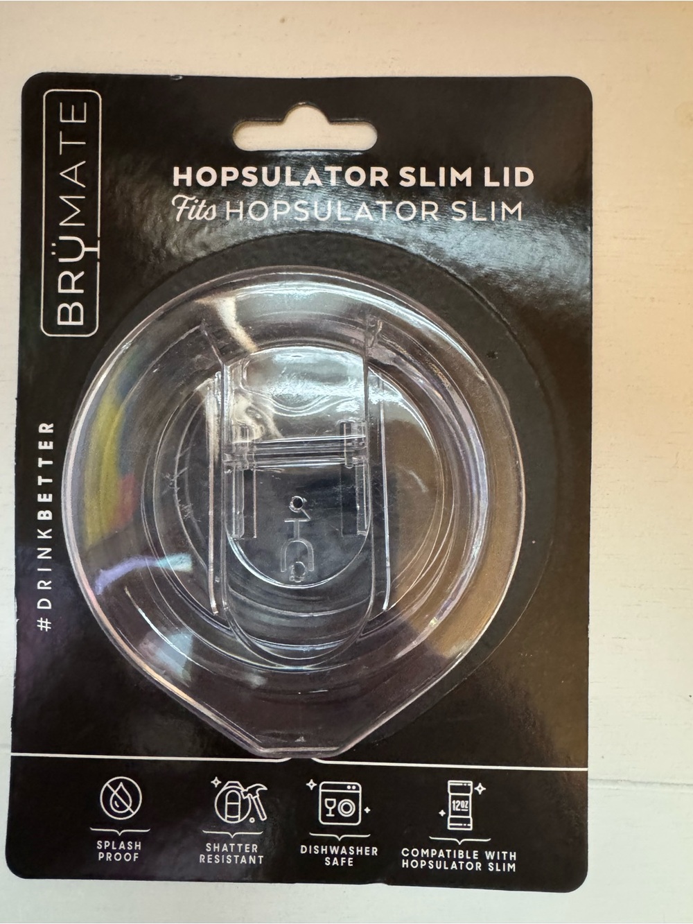 BruMate Hopsulator Slim Replacement Lid - Clear